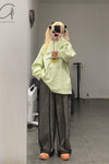 SWAYING/KNIT Crease Cocoon Wide Leg Pants SW22AW3B28 Grey PS51